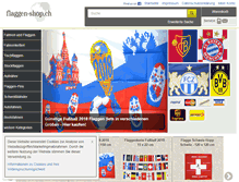 Tablet Screenshot of flaggen-shop.ch